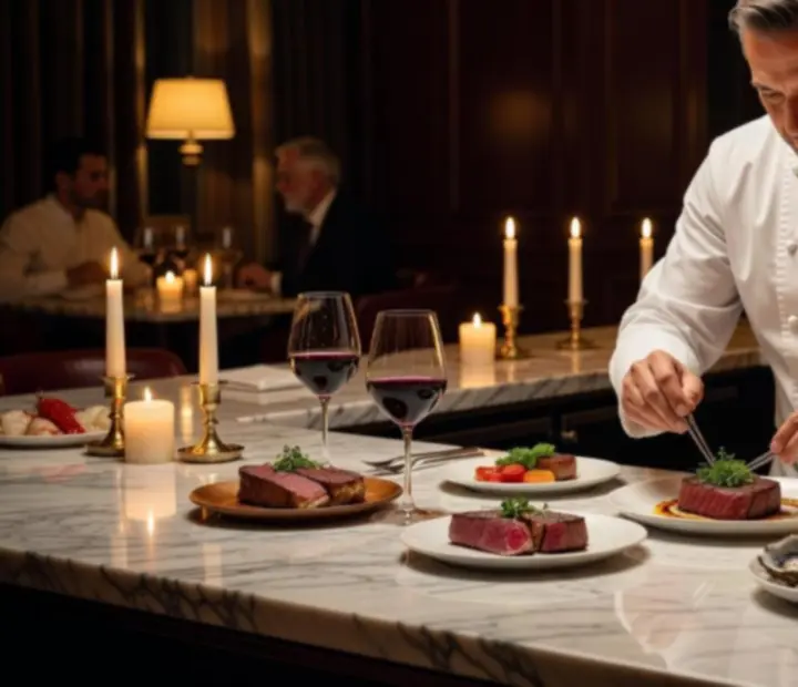 Chef's Table fine dining degusztációs élmény a VIP Lounge-ban