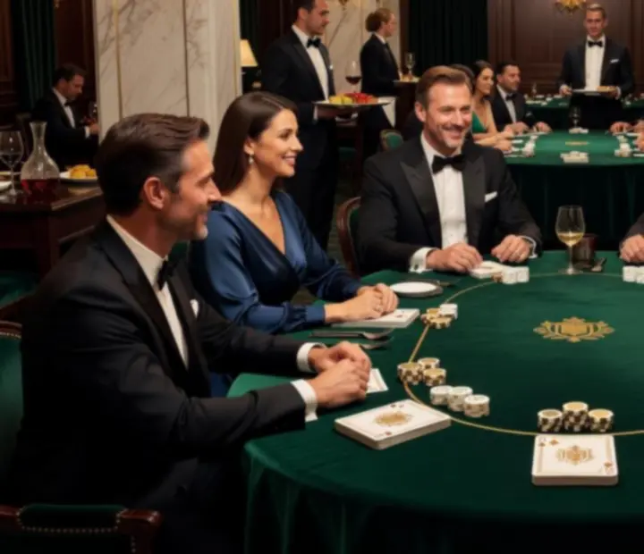 Privát poker est elegáns budapesti étterem privát termében